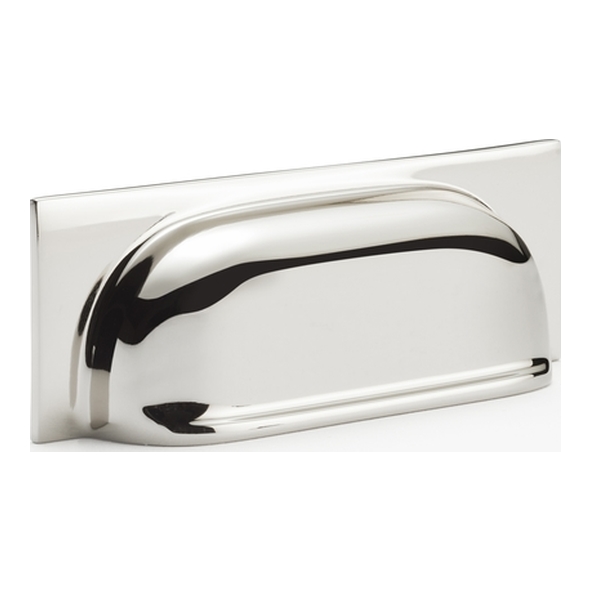 AW905PN • 96mm c/c • Polished Nickel • Alexander & Wilks Quantock Cup Pull Handle